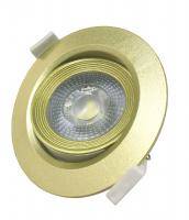 Светодиодный светильник PSP-R 9044 GOLD 7W 38° круг/поворот IP40 Jazzway