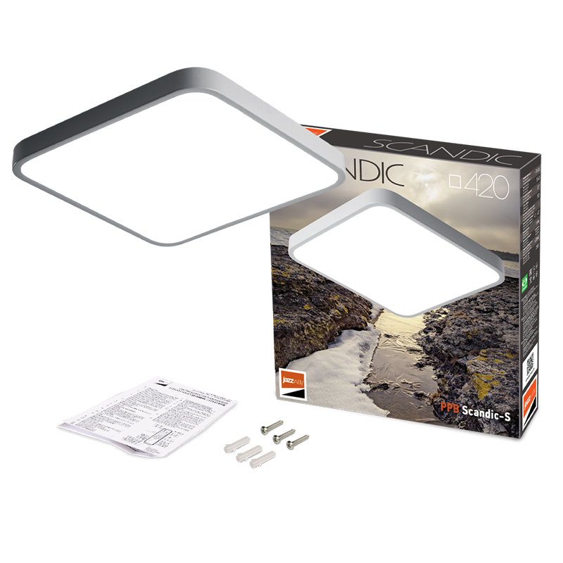 Светильник светодиодный потолочный PPB Scandic-S 54w 4000K GR(серый) IP20