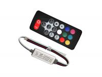 Контроллер RGB R130-S Черный пульт Mini RF 6A