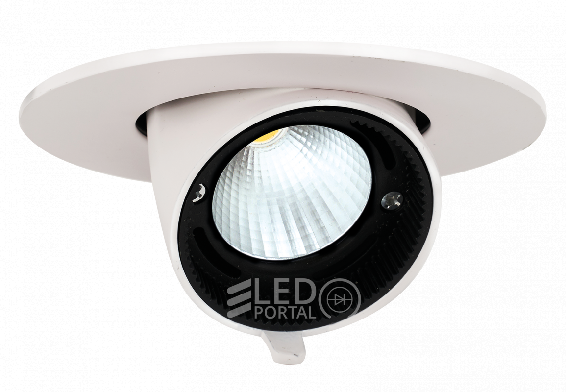 Светодиодный светильник PLED DL4 18W 4000K 24° поворот White IP40 Jazzway