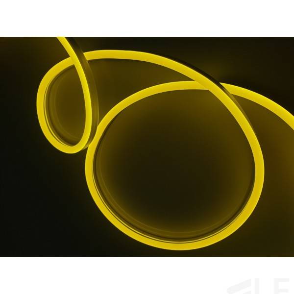 Неон ПВХ СТАНДАРТ 8*16 9Вт/м 12В (50м) лимонный LedsPower