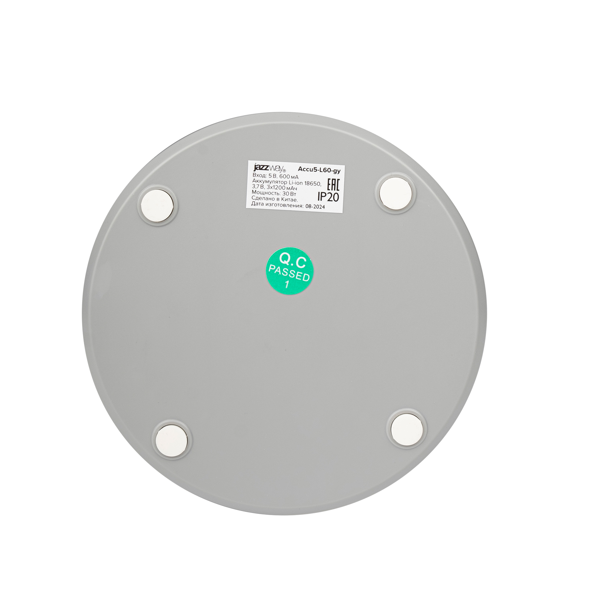 Фонарь-светильник универсальный Accu5-L60-gy