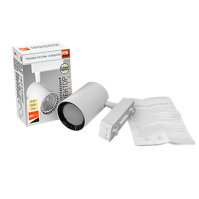 Светодиодный светильник PTR 1325 25w 3000K 24° WH/WH (бел+бел реш) IP40 JazzWay