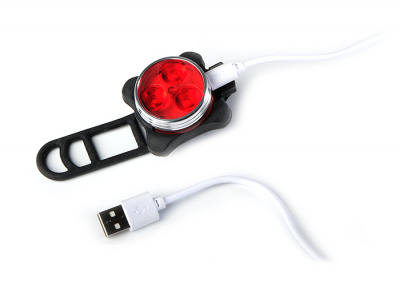 Фонарь вело ФАЗА BR3-L03 задн., 3 SMD, аккум., USB