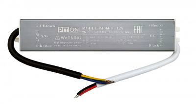 Блок питания P40MCF-12V 40W 12V IP67 влагозащ. Piton