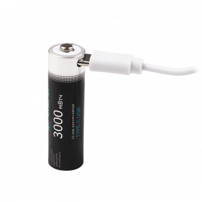 Аккумуляторы Литиевые с Type-C ФАZА  АА 3000 mWh USB BL-2