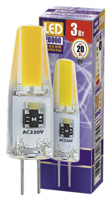 Светодиодная лампа  Светодиодная лампа PLED-G4 COB 3w 3000K 240Lm JazzWay с доставкой по всей России, интернет магазин Led Portal