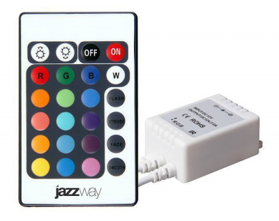 Контроллер RGB ZC-1000RC 12V 3x2А=72w (IR) JazzWay, цена  343 руб.руб с доставкой по всей России, интернет магазин Led Portal
