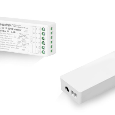 FUT037Z+ 3 в 1 RGB+W+CCT (Zigbee 3.0 + 2.4 ГГц) Контроллер для светодиодной ленты MiBoxer, цена  1 712 руб.руб с доставкой по всей России, интернет магазин Led Portal
