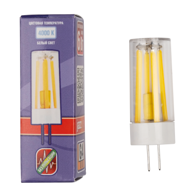 Светодиодная лампа  Светодиодная лампа PLED-G4 PRO 6w  4000K 480Lm 230V d16,5*50mm  Jazzway JazzWay с доставкой по всей России, интернет магазин Led Portal