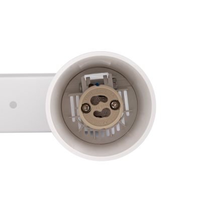Светильник PDL-R 2xGU10 WH 230V IP20 Белый Jazzway со сменным источником света.   Основание выполнено из окрашенной стали.  Служит для создания акцентного освещения внутри помещения.  Устанавливаются 2 лампы с цоколем GU10(в комплект не входят).   Использ