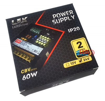 Блок питания CBV-60-24V 2.5А LUXDriver