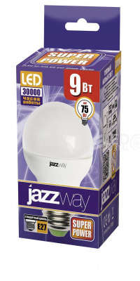 Светодиодная лампа PLED-SP G45 9w 3000K E27 Jazzway