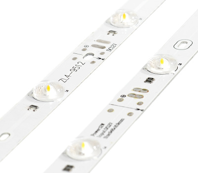 Светодиодная лента Светодиодная линейка фронтальная 12SMD2835, 12В, с линзами, 4000-4500K ELF, цена 261 руб. руб с доставкой по всей России, интернет магазин Led Portal