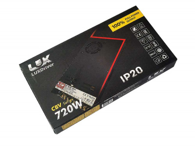 Блок питания CBV-720-24V 30А с вентилятором LUXDriver