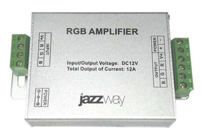 Усилитель RGB 3x4A 12A JazzWay, цена  730 руб.руб с доставкой по всей России, интернет магазин Led Portal