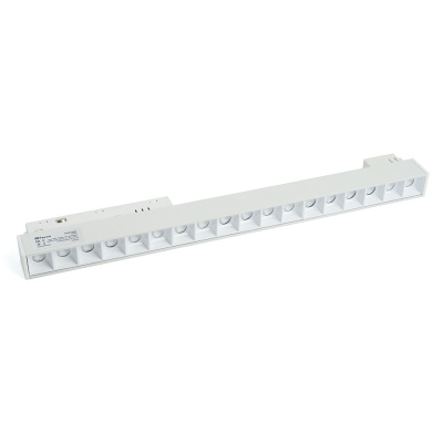 Трековый светодиодный светильник Feron MGN300 18W, 48v, 4000К, 30 градусов, белый серия LensLine